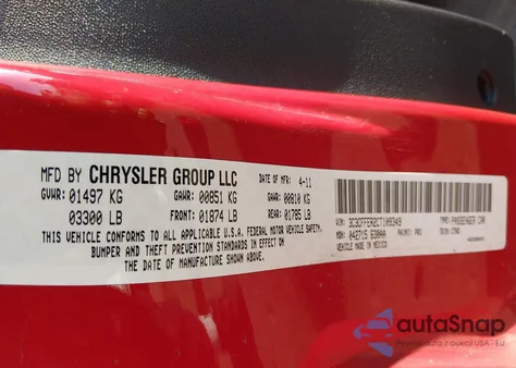 2012 Fiat 500C Lounge from USA, damaged, VIN 3C3CFFER2CT109349